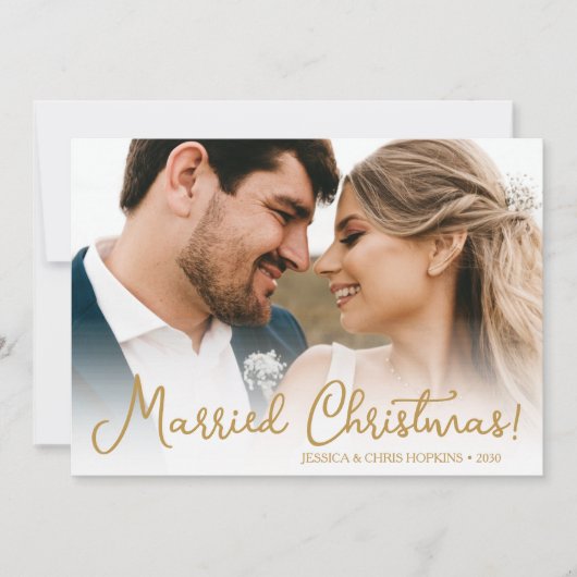 Carte de vacances de Noël Marié (Devant)