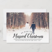 Carte de vacances de Noël Marié (Devant)