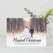 Carte de vacances de Noël Marié (Debout devant)