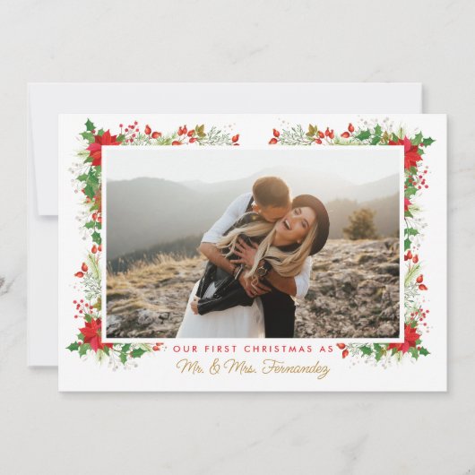 Carte de vacances de Noël Marié (Devant)