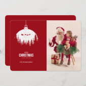 Carte de vacances de Noël moderne (Devant / Derrière)