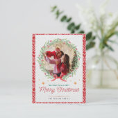 Carte de vacances de Noël moderne (Debout devant)