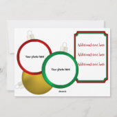 Carte de vacances de Noël Naughty ou Nice (Dos)