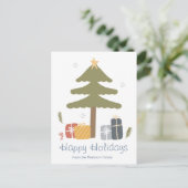 Carte de vacances de Noël nordique personnalisée (Debout devant)