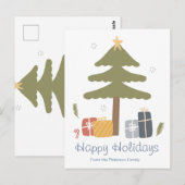 Carte de vacances de Noël nordique personnalisée (Devant / Derrière)