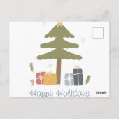 Carte de vacances de Noël nordique personnalisée (Dos)