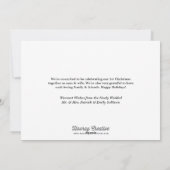 Carte de vacances de Noël nouvellement mariée (Dos)