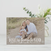 Carte de vacances de Noël par temps chaud (Debout devant)