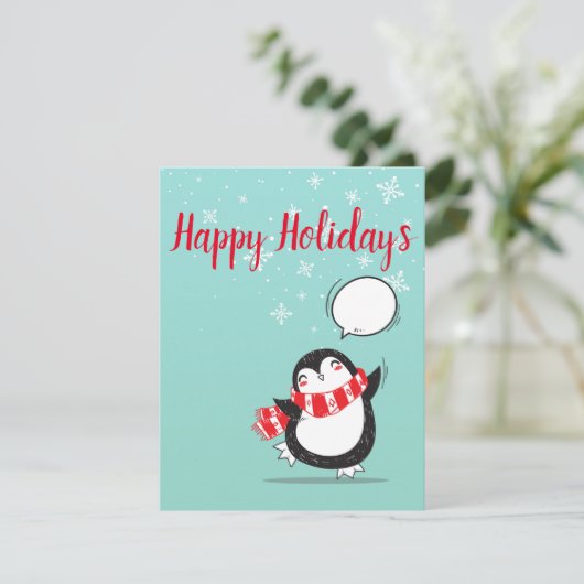 Carte de vacances de Noël parfait, Cool (Debout devant)