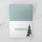 Carte de vacances de Noël Penguin Famille (Intérieur)