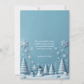 Carte de vacances de Noël Père Noël 3D (Dos)