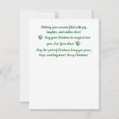 Carte de vacances de Noël Père Noël Joyeuses Vibra (Dos)