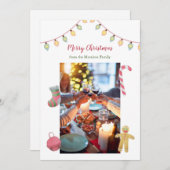 Carte de vacances de Noël, photo de Noël (Devant / Derrière)