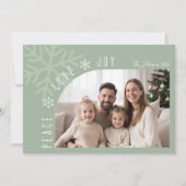 Carte de vacances de Noël photo moderne tendance (Devant)