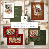 Carte de vacances de Noël photo moderne tendance