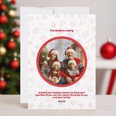 carte de vacances de Noël plat minime