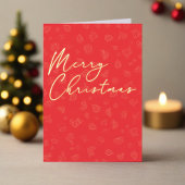 carte de vacances de Noël plat minime