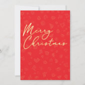 carte de vacances de Noël plat minime (Devant)