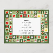 Carte de vacances de Noël pour les bénévoles (Dos)