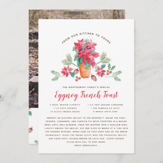 Carte de vacances de Noël préférée de grand-mère (Devant / Derrière)