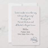 Carte de vacances de Noël Reindeer (Dos)