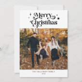 Carte de vacances de Noël Retro (Devant)