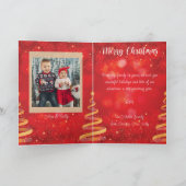 Carte de vacances de Noël Rouge (Intérieur)