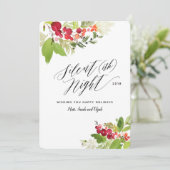 Carte de vacances de Noël Silent (ish) (Debout devant)