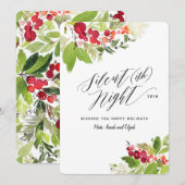 Carte de vacances de Noël Silent (ish) (Devant / Derrière)