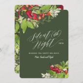 Carte de vacances de Noël Silent (ish) (Devant / Derrière)