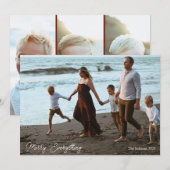 Carte de vacances de Noël simple et élégante pour (Devant / Derrière)