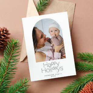 Carte de vacances de Noël simple et minimaliste