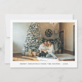 Carte de vacances de Noël simple et moderne (Devant)