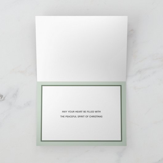 Carte de vacances de Noël simple moderne (Intérieur)
