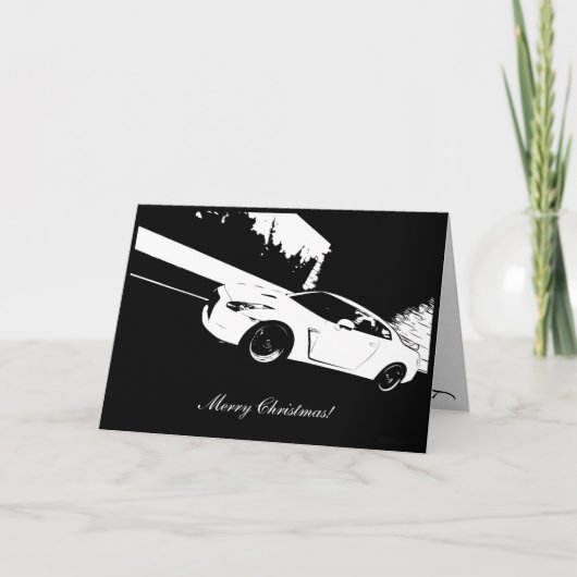 Carte de vacances de Noël Skyline GTR Rollshot (Devant)