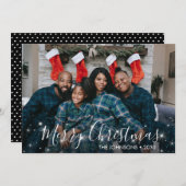 Carte de vacances de Noël Sparken Photo (Devant / Derrière)