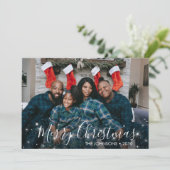 Carte de vacances de Noël Sparken Photo (Debout devant)