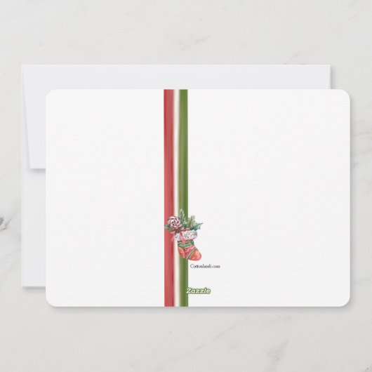 Carte de vacances de Noël Stocker (Dos)