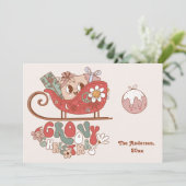 Carte de vacances de Noël Super (Debout devant)