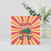 Carte de vacances de Noël super (Debout devant)