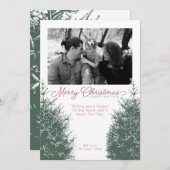 Carte de vacances de Noël traditionnelle et de Nou (Devant / Derrière)