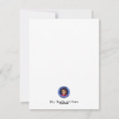 Carte de vacances de Noël Tree Flat (Dos)