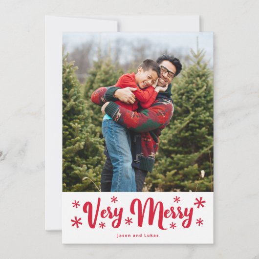 Carte de vacances de Noël très joyeux (Devant)