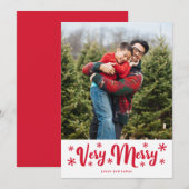 Carte de vacances de Noël très joyeux (Devant / Derrière)