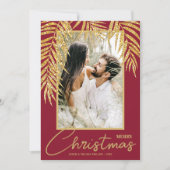 Carte de vacances de Noël Tropical (Devant)