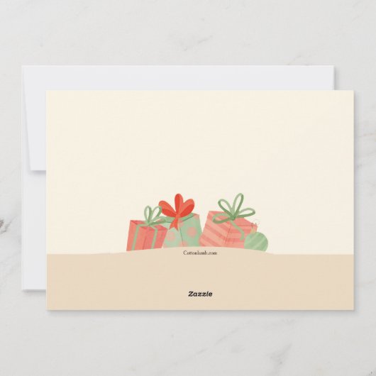 Carte de vacances de Noël Tropical (Dos)