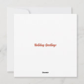 Carte de vacances de Noël vintage Santa (Dos)