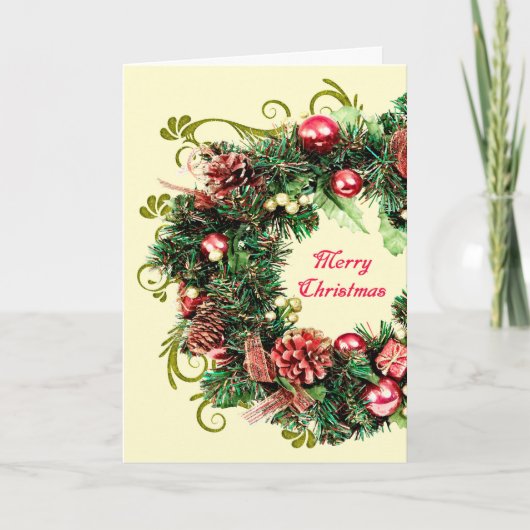 Carte de vacances de Noël Wareath (Devant)