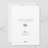 Carte de vacances de Noël Watercolor (Dos)