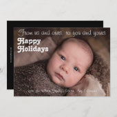 Carte de vacances, de nous et les nôtres à vous et (Devant / Derrière)